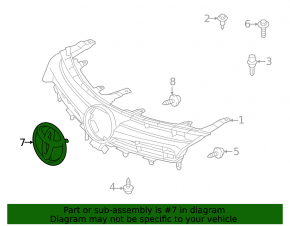 Эмблема решетки радиатора Toyota Camry v50 12-14 usa