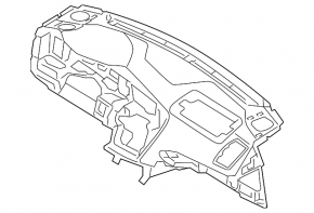 Торпедо передня панель без AIRBAG Kia Optima 11-13 сіра