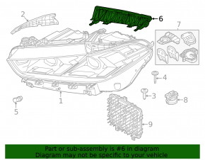 Кронштейн фари передній правий BMW X5 G05 24-26