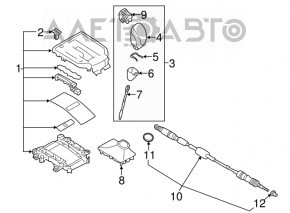 Трос коробки передач Subaru Outback 15-19