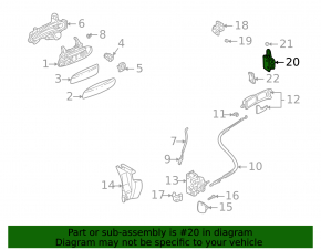 Петля двери нижняя передняя левая Audi Q7 4L 10-15