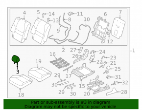 Подголовник 2 ряда левый Mazda CX-9 16-23 кожа бежевая
