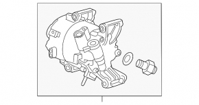 Компрессор кондиционера Honda Civic X FC 17-21