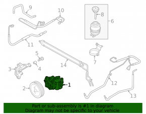 Насос ГУР Audi A8 11-14 3.0T, под dynamic steering