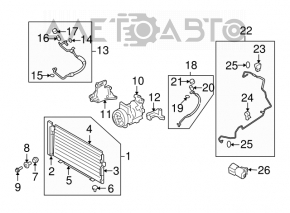Трубка кондиционера компрессор-печка Subaru Forester 08-11 SH