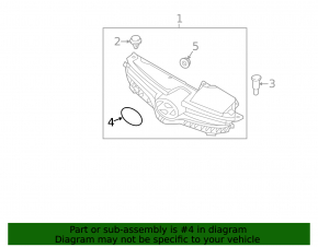 Эмблема решетки радиатора grill Hyundai Elantra UD 14-16