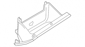 Перчаточный ящик, бардачок VW CC 08-17 черн