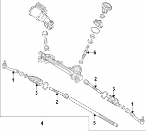 Рейка рулевая Kia Sorento 19-20 FWD без тяг