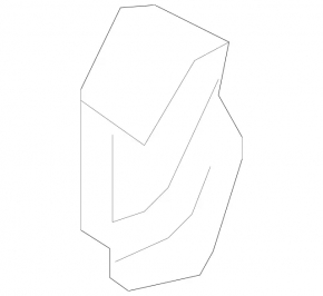 Заглушка фари омивача ліва Mercedes W164 ML 06-08