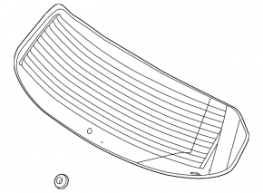Стекло заднее двери багажника Lincoln MKC 15-16