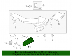 Воздуховод на фильтр BMW 3 GT F34 14-19 3.0T N55 N57