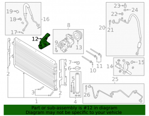 Кронштейн компрессора кондиционера Ford Mustang mk6 18-23 2.3Т