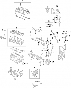 Колінвал Honda Civic X FC 16-21 L15B7 1.5T До:55.00 Ш:44.99