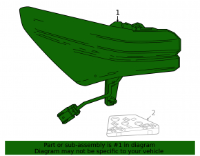 Фонарь внешний крыло левый Chevrolet Equinox EV 24-26