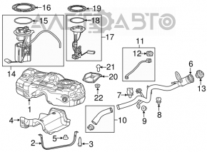 Топливный насос бензонасос Jeep Cherokee KL 14- 3.2 FWD