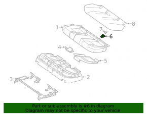 Накладка Isofix заднего ряда 2 ряд Mercedes W167 GLE 350 450 20-25 черная