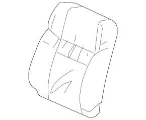 Водительское сидение Honda CRV 12-12 без airbag, ткань черн