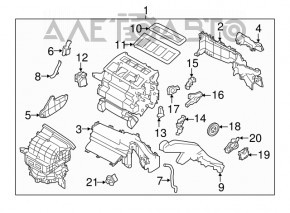 Печка в сборе Subaru Impreza 17-19 GK без климат-контроля