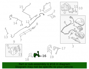 Датчик наклона кузова правый Land Rover Range Rover 13-21