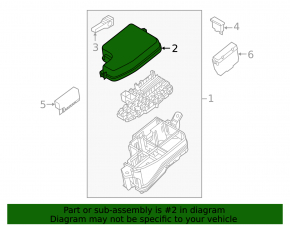 Крышка блока предохранителей подкапотная Mazda 3 17-18 BM JP build