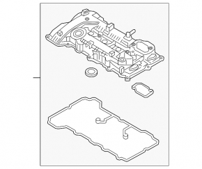 Крышка клапанная Hyundai Sonata 15-19 G4NG hybrid