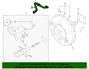 Трубка вакуумного усилителя Hyundai Sonata 20-23 2.5