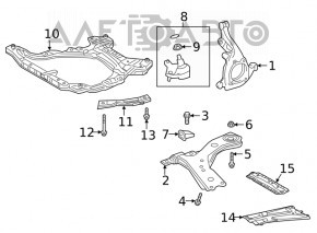 Болт крепления переднего подрамника 4шт Toyota Rav4 19-25 115мм