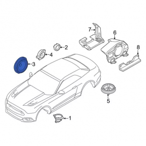 Динамик дверной передний правый Ford Mustang mk6 15-19