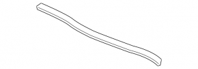 Уплотнитель капота передний Mercedes C-class W205 15-21 на бампере