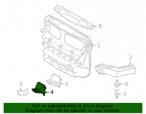 Воздуховод радиатора охлаждения масло ДВС BMW X5 F15 14-18 4.4Т