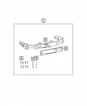 Фаркоп Jeep Grand Cherokee WK2 11-22 тип 2