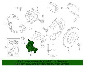 Скоба суппорта задняя правая BMW X3 G01 18-24