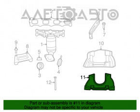 Защита коллектора Jeep Compass 11-16 2.0 2.4 нижняя тип 2