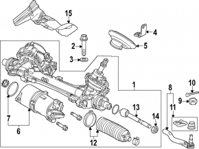Рульова тяга з наконечником права Honda Civic XI FE/FL 22-26