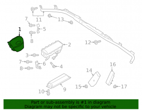 Подушка безопасности airbag в руль водительская Ford Escape MK4 20-25