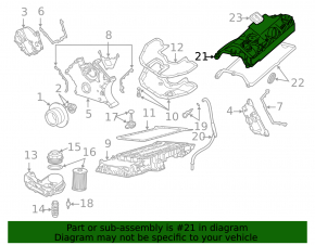 Крышка ГБЦ 5-8 левая BMW X5 E70 4.8 N62B48