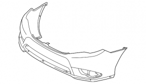 Бампер передний голый Toyota Avalon 11-12