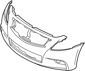 Бампер передний голый Infiniti G25 G37 4d 10-13
