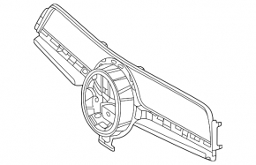 Решетка радиатора в сборе grill Mercedes W167 GLE 350 450 20-23 под камеру, AMG pkg