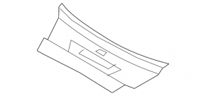 Накладка подкапотная центральная Jaguar I-Pace 19-23