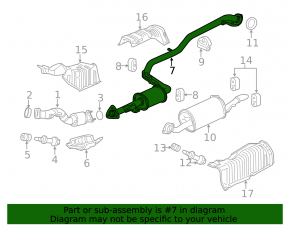 Выпускная трасса средняя часть Honda CRZ 11-16