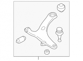Рычаг нижний передний правый Subaru Impreza WRX GH 08-11 2.5T