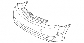 Бампер передній голий Toyota Prius 20 04-09