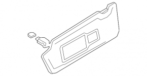 Козирок лівий Audi A3 8V 17-20 4d чорний