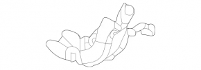 Накладка петли двери багажника правая Mercedes W167 GLE 350 450 20-26