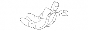 Накладка петли двери багажника правая Mercedes W167 GLE 350 450 20-26