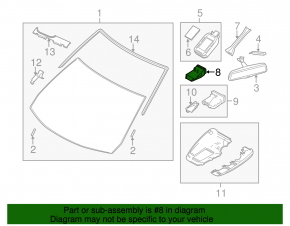 Pre-Crash System Laser sensor Mazda 6 14-16