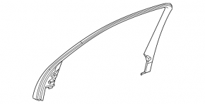 Рамка двери передней левой внутренняя Mercedes W167 GLE 350 450 20-26 черная