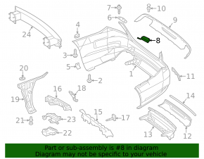 Заглушка буксировочного крюка заднего бампера Mercedes S-class W222 14-17 AMG pkg