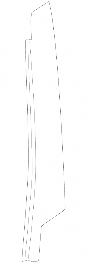 Накладка дверей збоку передня ліва BMW X3 F25 11-17 чорний глянець